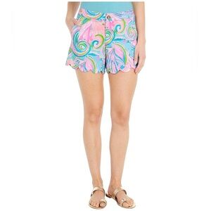NWT Lilly Pulitzer Buttercup Short Carnivale Coral Size 0